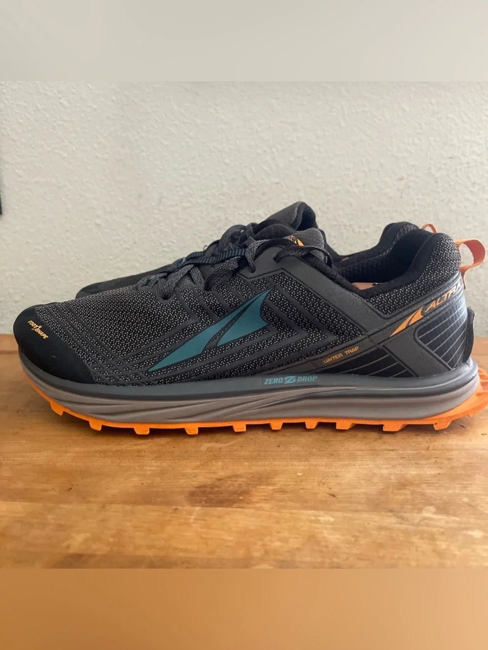 Altra Timp Men's Running Zero Drop Gray Orange Athletic Trail Sneakers Sz 12.5